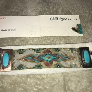 Chili Rose Beadz Walking Eagle Vintage Bracelet